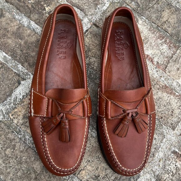 Foster Rainey Country Tassel Loafers Brown Leather Slip On Men\'s Size 8 M main image 5